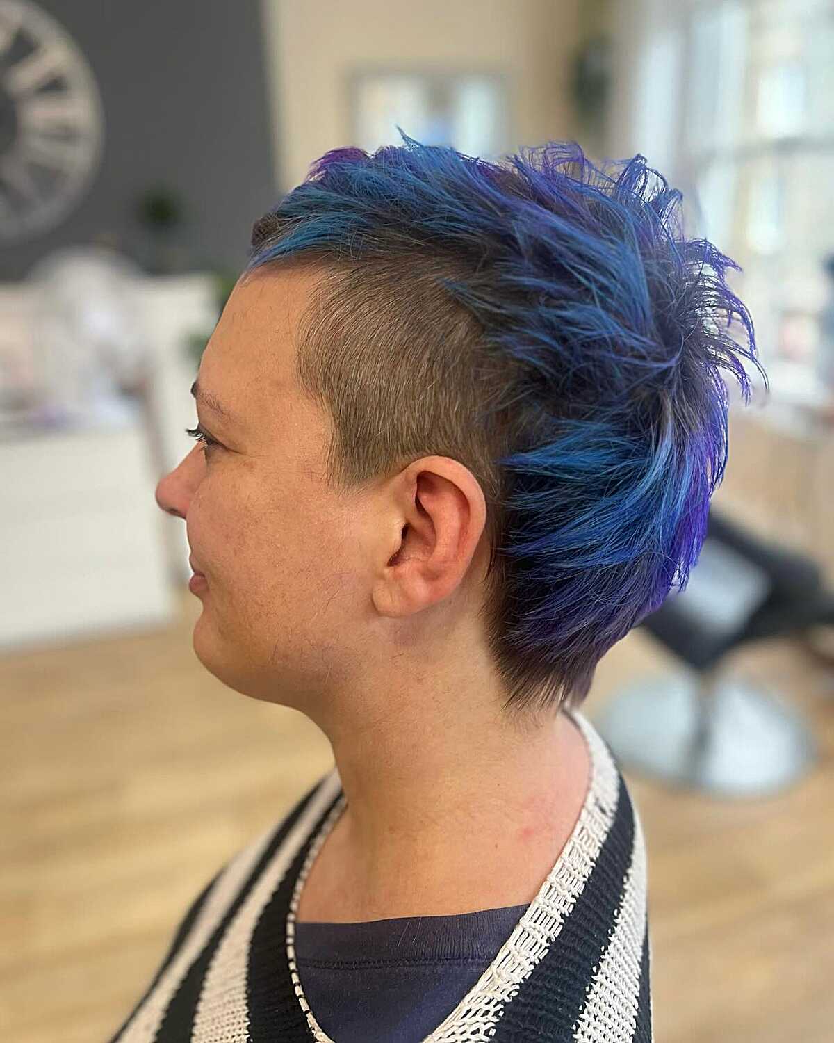 Boldly Shorn with a Splash of Color